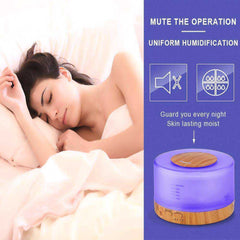 Aesthetic 7 Color LED Light Air Humidifier Cool Mist Aroma Oil Diffuser