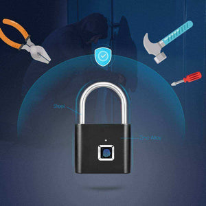 Golden Security Keyless USB Rechargeable Door Lock Fingerprint Smart Padlock