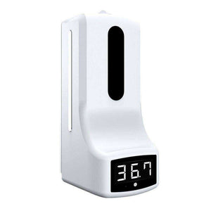 New Wall Mounted Touchless No Contact K9 Infrared Lcd Temperature Thermometer Sanitizer Sensor Machine With Automatic Liquid Soap Dispenser