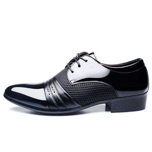 Luxury Men's Formal Dress Leather Flat Shoes