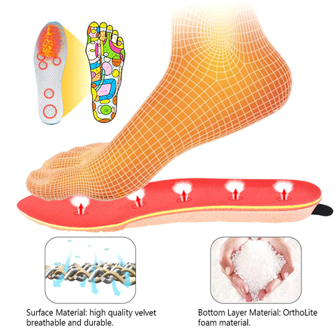 Women Men Winter Thermal Thick Insoles Electric Foot Warmer