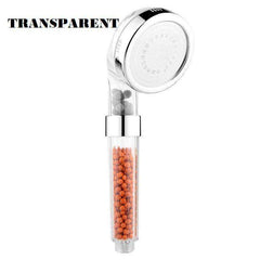 Aesthetic Adjustable 3 Modes High Pressure Stone Stream Handheld Bath Shower