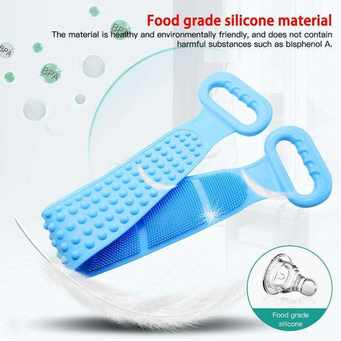 Image of Soft Exfoliating Shower Pads Back Scrubber