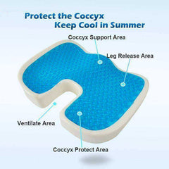 46*36 U Shape Silicone Gel Cushion Memory Foam Pillow