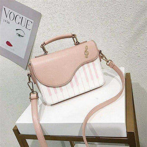 Cute Piano Pattern Shoulder Bag