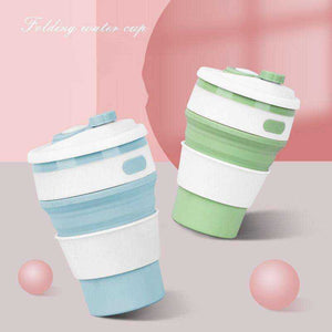 Travel Collapsible Silicone Folding BPA FREE Food Grade Drinking Water Tea Coffee Mugs