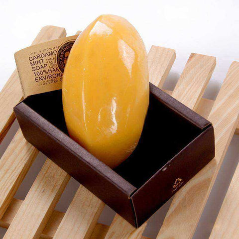 Image of Natural Plant Flowers Papaya Essential Oil Handmade Whitening Soap