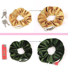 New Velvet Tencel Zipper Pocket Hairband Elastic  Accessories