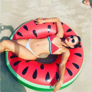 High Quality Watermelon Circle Pool Float Circle Swimming Ring for Kids & Adults