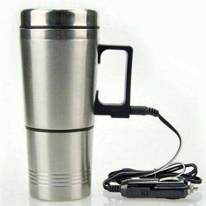 300ml 24v Water Heater Car Heating Cup Stainless Steel Auto Kettle Travel Coffee Tea Heated Mug