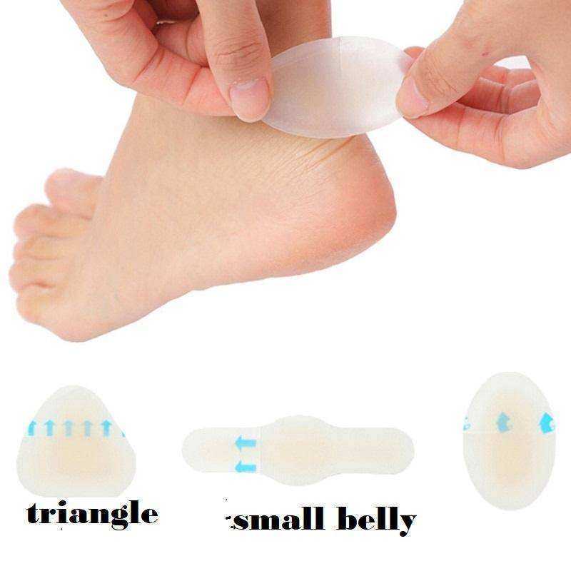4pcs Adhesive Hydrocolloid Blister Plaster Anti-wearing Heel Patch Foot Care