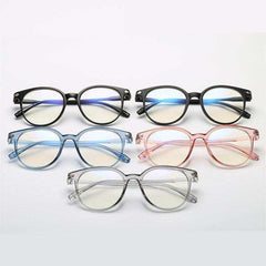 Anti Blue Light Eyeglasses Frame Vintage Round Clear Lens