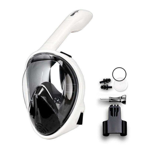 Image of Full Face Scuba Diving Anti Fog Goggles With Camera Mount Underwater Snorkel Mask