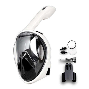 Full Face Scuba Diving Anti Fog Goggles With Camera Mount Underwater Snorkel Mask