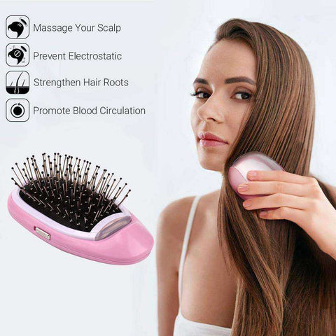 Image of New Portable Electric Ionic Hairbrush