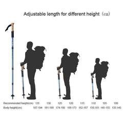 Telescopic Scandinavian Trekking Poles Sticks for Walking Canes