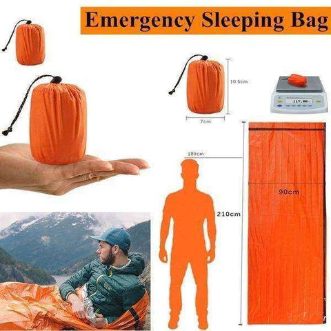 Image of Outdoor Thermal Waterproof Mylar Emergency Blanket Sleeping Bag