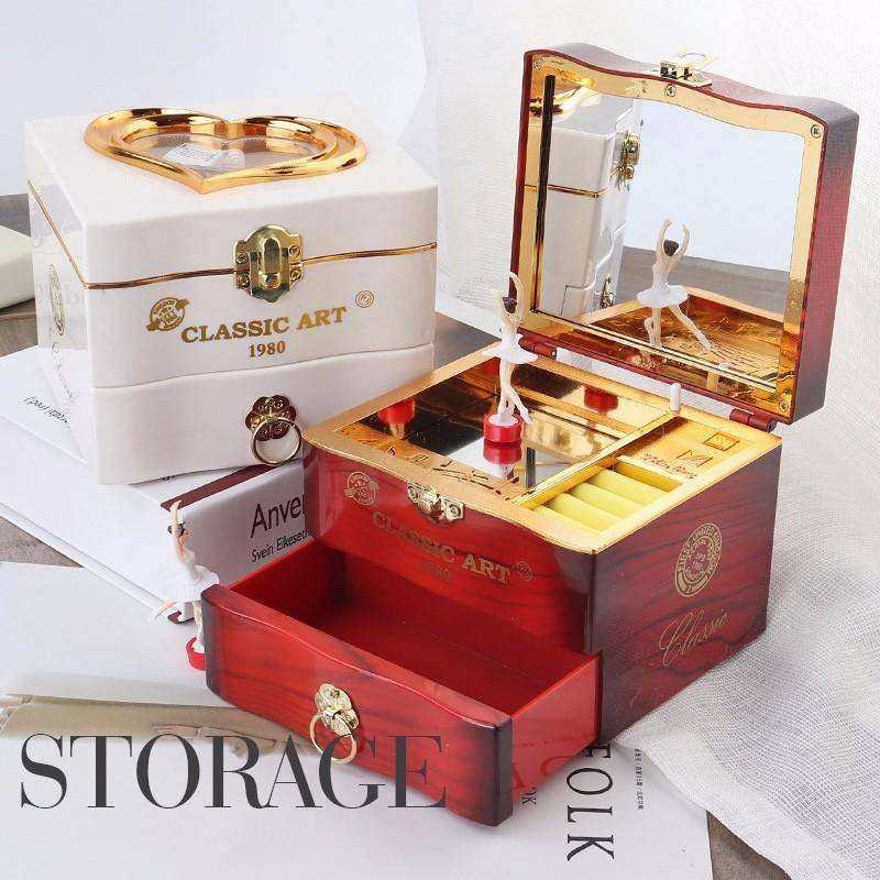 Classic Rotating Dancer Ballerina Piano Music Jewelry Box