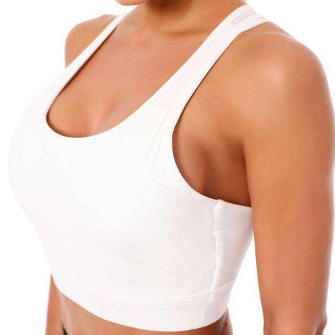 Image of Aesthetic Sports Bra Tank Top With Cross Strap For Women