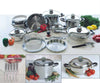 32 Piece Nutri Stahl Surgical Stainless Gourmet Cooking Set