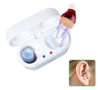 Small Rechargeable Intelligent Adjustable Tone Hearing Aid