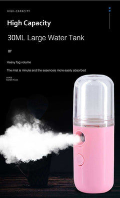 Nano Face Steamer USB Nebulizer Hydrating Sprayer