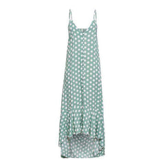 Elegant Polka Dot Boho Midi Summer Dress