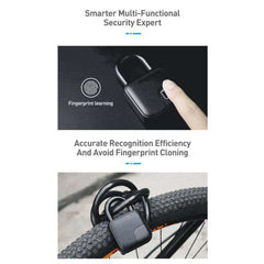 Smart Keyless Fingerprint Padlock USB Rechargeable Waterproof Security Lock