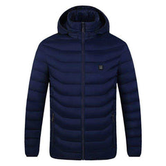 USB Electric Heated Vest Cotton Coat Camping Hiking Thermal Warmer Jacket