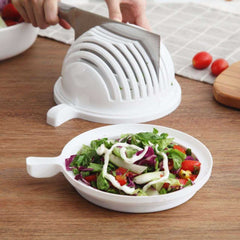 White Creative Multifunctional Fruit And Vegetable Cutting Bowl