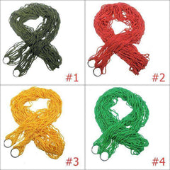Nylon Hammock Yard Outdoor Travel Hanging Mesh Net Sleeping Bed