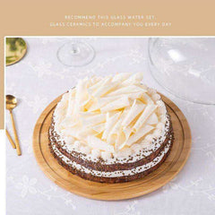 Lead-Free Food Cake Fruit Grade Transparent Dustproof  Glass Cover