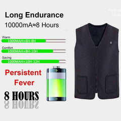 Men Women Outdoor USB Infrared Heating Vest Jacket
