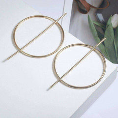 Simple Fashion Minimalist Geometric Circle Earring