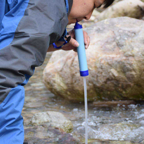 Image of Portable Clean Water 3 Stage Filter Purifier Outdoor Survival