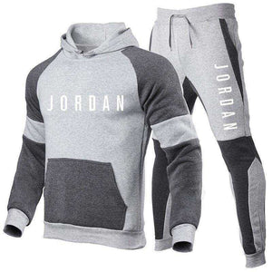 High Quality Tracksuit Men Hooded Sweatshirt+Pants Pullover Sets