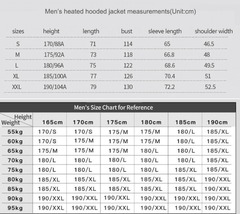 New Winter Outdoor USB Infrared Heating Hooded Jacket For Men