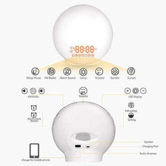 New Wake Up Light Sunrise Simulation Sun Alarm Clock