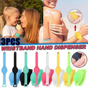 In Stock Silicone Bracelet Wristband Hand Soap Dispenser