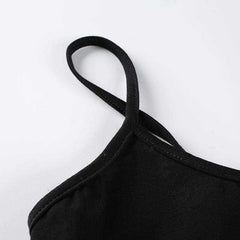 Leslie Black Dragon Crop Top