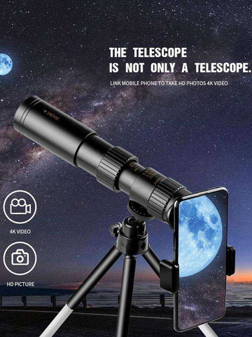 10-300X Zoom Professional HD 4K Powerful Long Range High Quality Monocular Telescope