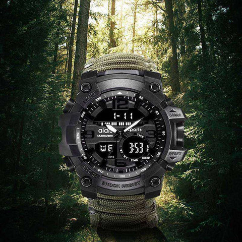 Image of LED Military Electronic Wristwatches with Compass 30M Waterproof