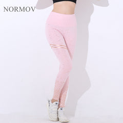 New Hotsale Women Gold Print Leggings No Transparent Exercise Fitness Leggings Push Up Workout Female Pants