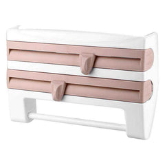 Kitchen Wall-Mount Sauce Bottle Rack Wall Roll Paper Towel Storage