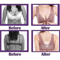Aesthetic Extra Elastic Breathable Front Closure Lingerie Lace Bra