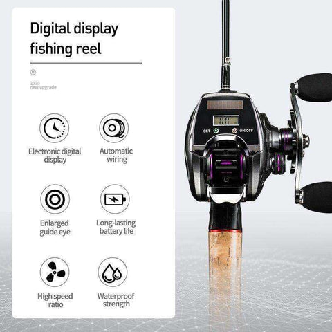 Image of Electronic Digital Display Baitcasting Fishing Reel Counter
