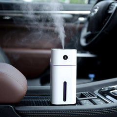 Aesthetic Mini LED Ultrasonic Square D Aroma Humidifier Air Purifier