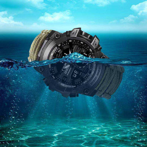 Image of LED Military Electronic Wristwatches with Compass 30M Waterproof