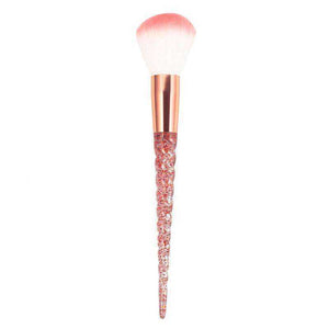8pcs Red Glitter Diamond Crystal Makeup Brush Set