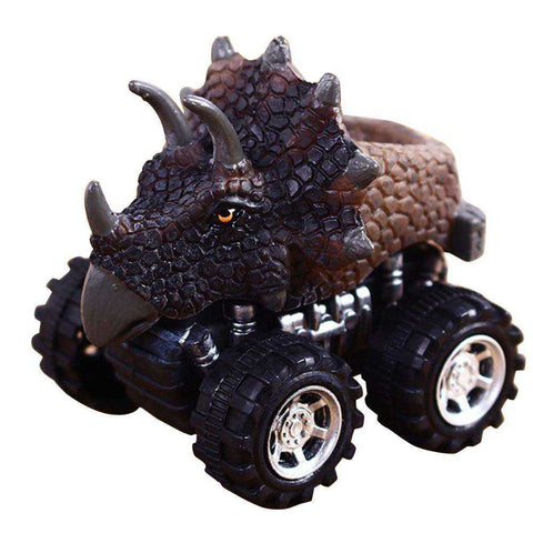 Image of Pull Back Triceratops Petrosauria Animal Dinosaur Model Children Gift Mini Toy Car